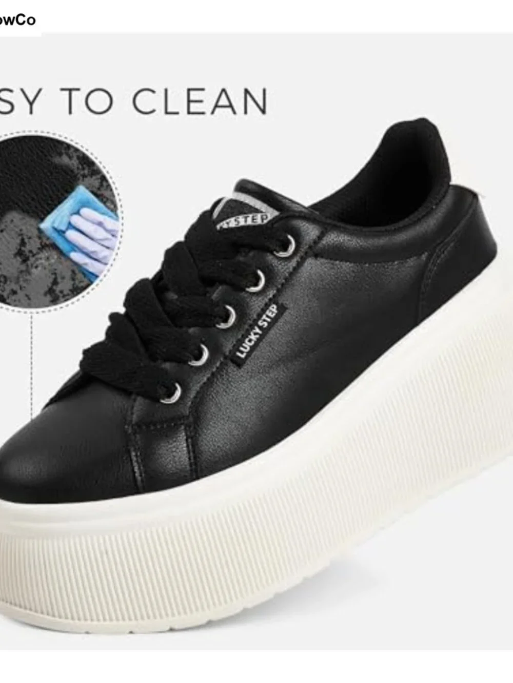Platform Wedge Canvas Sneakers Lace Up Comfort Walking Casual